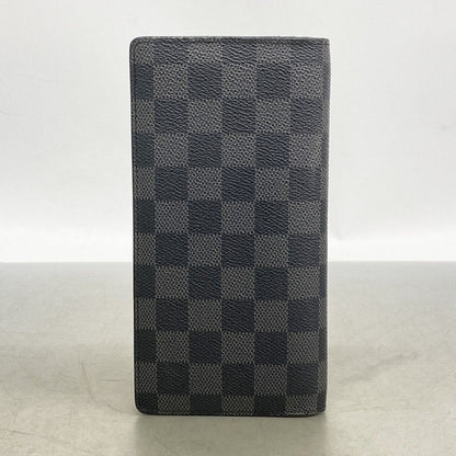Louis Vuitton Wallet Damier Graphite Portefeuille Brazza Black — view 7