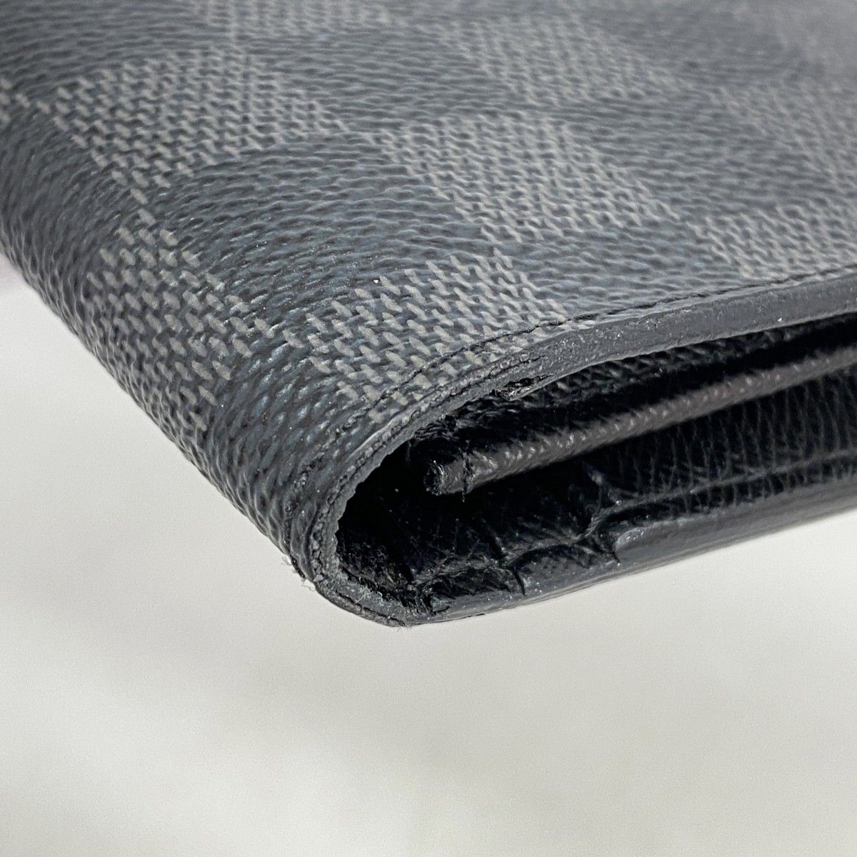 Louis Vuitton Wallet Damier Graphite Portefeuille Brazza Black — view 6