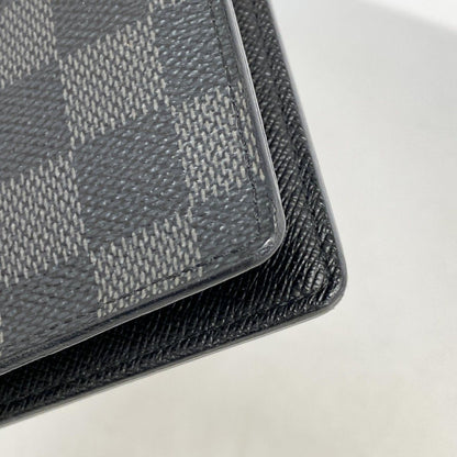 Louis Vuitton Wallet Damier Graphite Portefeuille Brazza Black — view 5