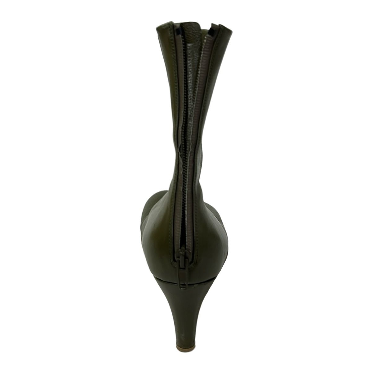 Bottega Veneta Short Boots 38 LadyKhaki Leather — view 5