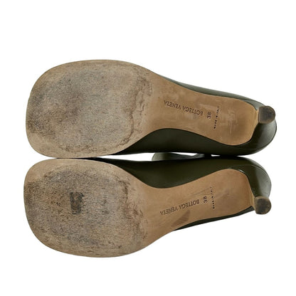 Bottega Veneta Short Boots 38 LadyKhaki Leather — view 4