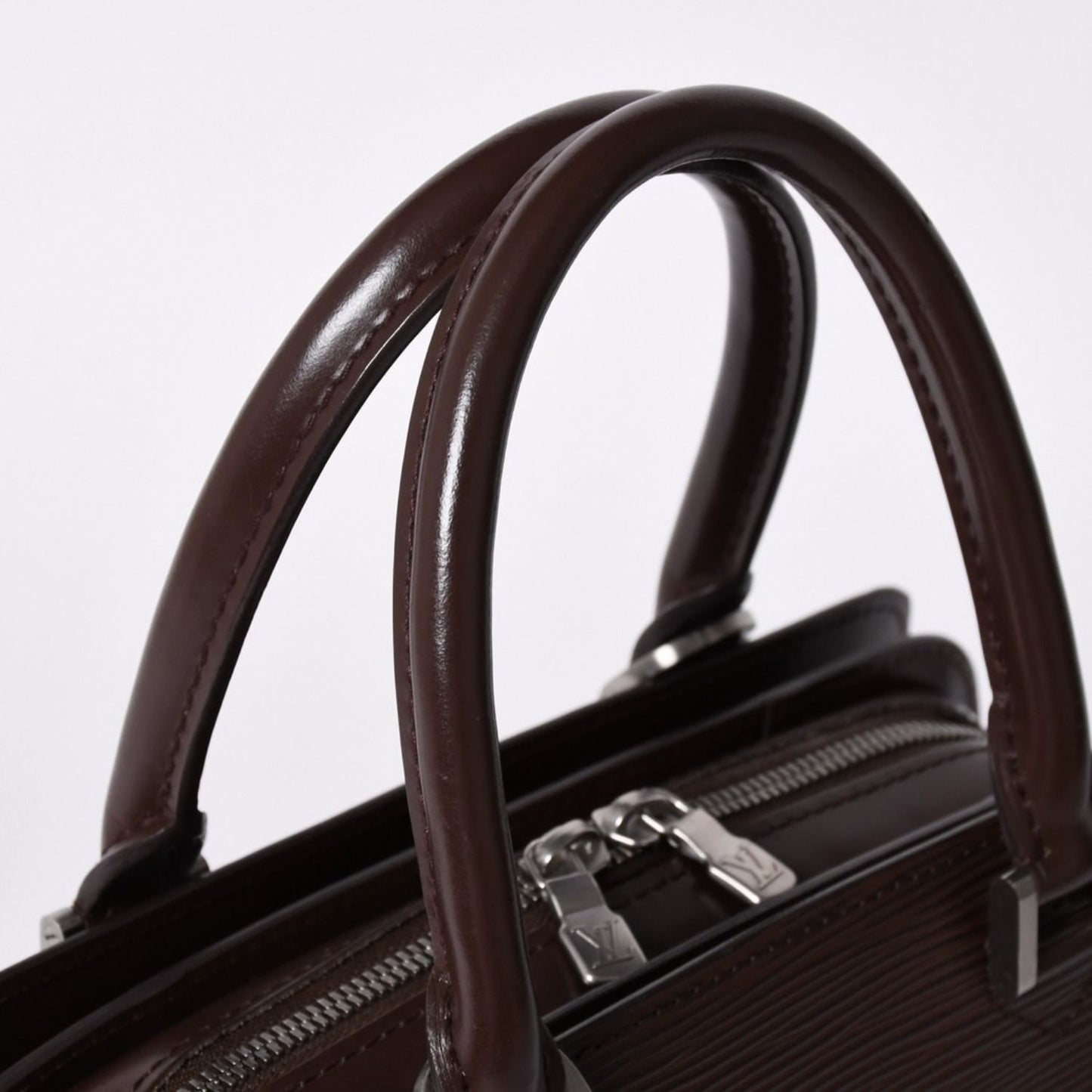 Louis Vuitton Epi Pont Neuf Handbag Mocha Silver — view 5