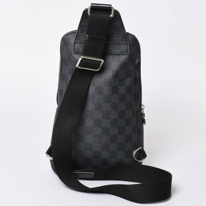 Louis Vuitton Avenue Sling Bag Damier Graphite Canvas Silver — view 2