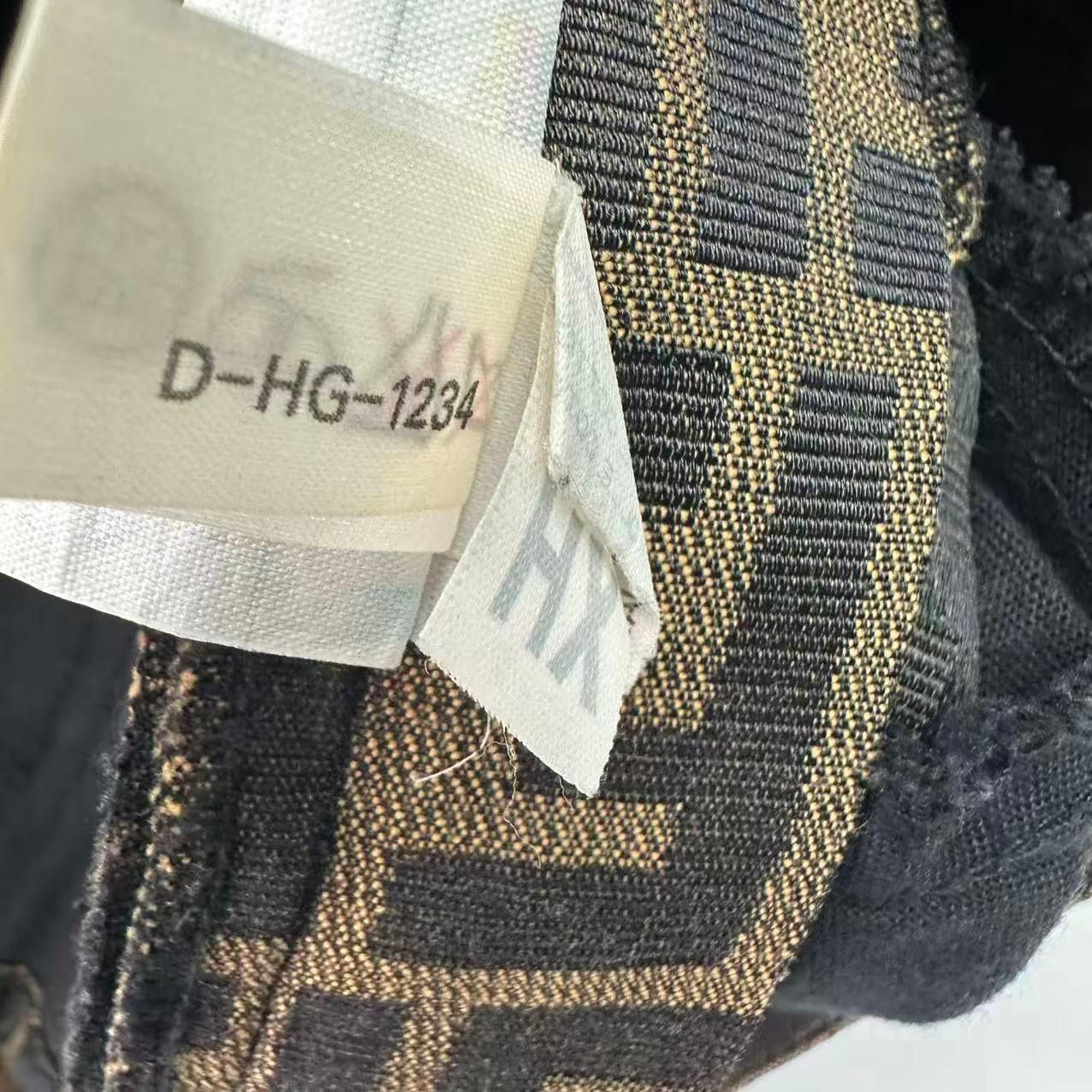 Fendi Pants Zucca FF Log All Pattern Brown Black 42 — view 8
