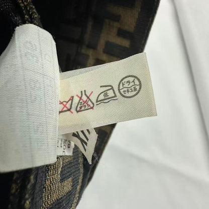 Fendi Pants Zucca FF Log All Pattern Brown Black 42 — view 7