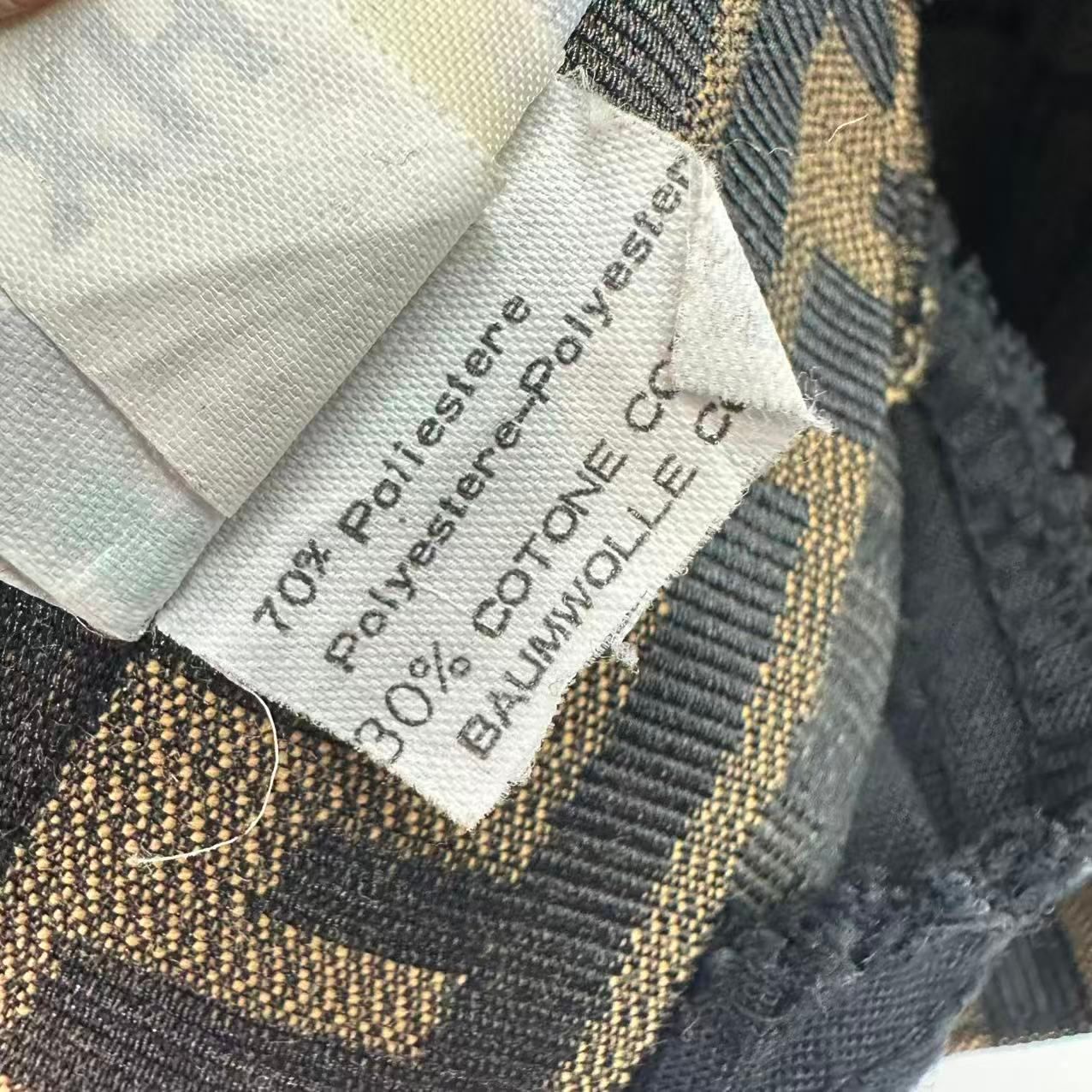 Fendi Pants Zucca FF Log All Pattern Brown Black 42 — view 9