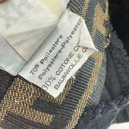 Fendi Pants Zucca FF Log All Pattern Brown Black 42 — view 9