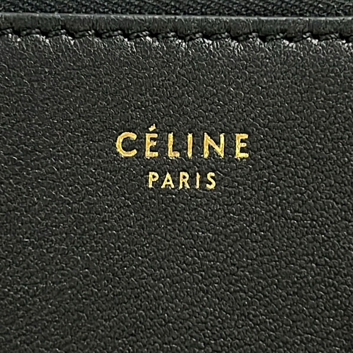 Celine Clutch Ninelapouch Black Leather — view 9