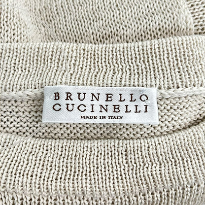 Brunello Cucinelli Short Sleevesweater Silver Kuru Knit Bo Leche — view 3