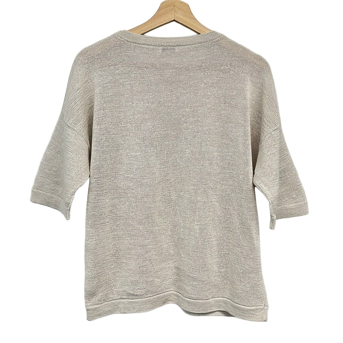 Brunello Cucinelli Short Sleevesweater Silver Kuru Knit Bo Leche — view 2
