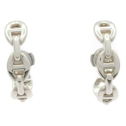 Hermes Earrings Chaine D'ancre Silver
