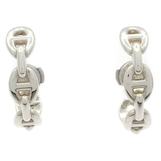Hermes Earrings Chaine D'ancre Silver