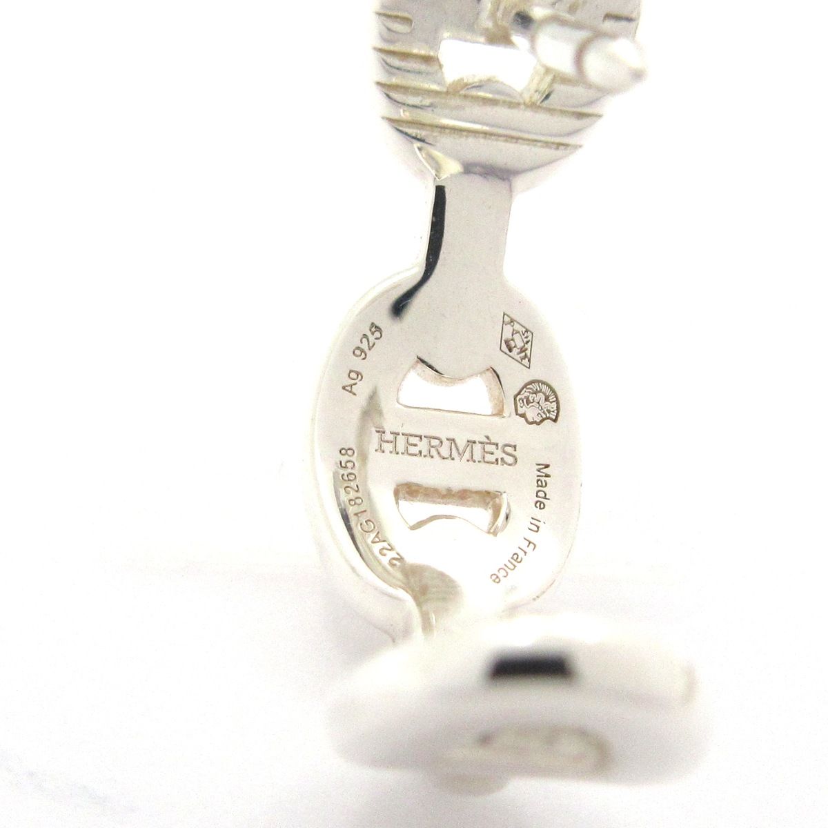 Hermes Earrings Chaine D'ancre Silver — view 5