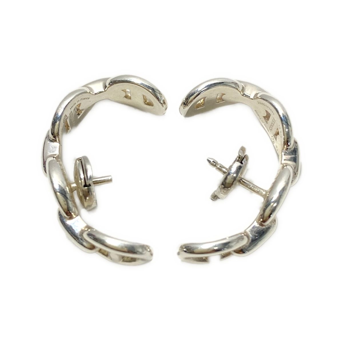 Hermes Earrings Chaine D'ancre Silver — view 3