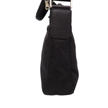Prada Re-Nylon Shoulder Bag Nylon Leather Black Nero Silver Pouch — view 3