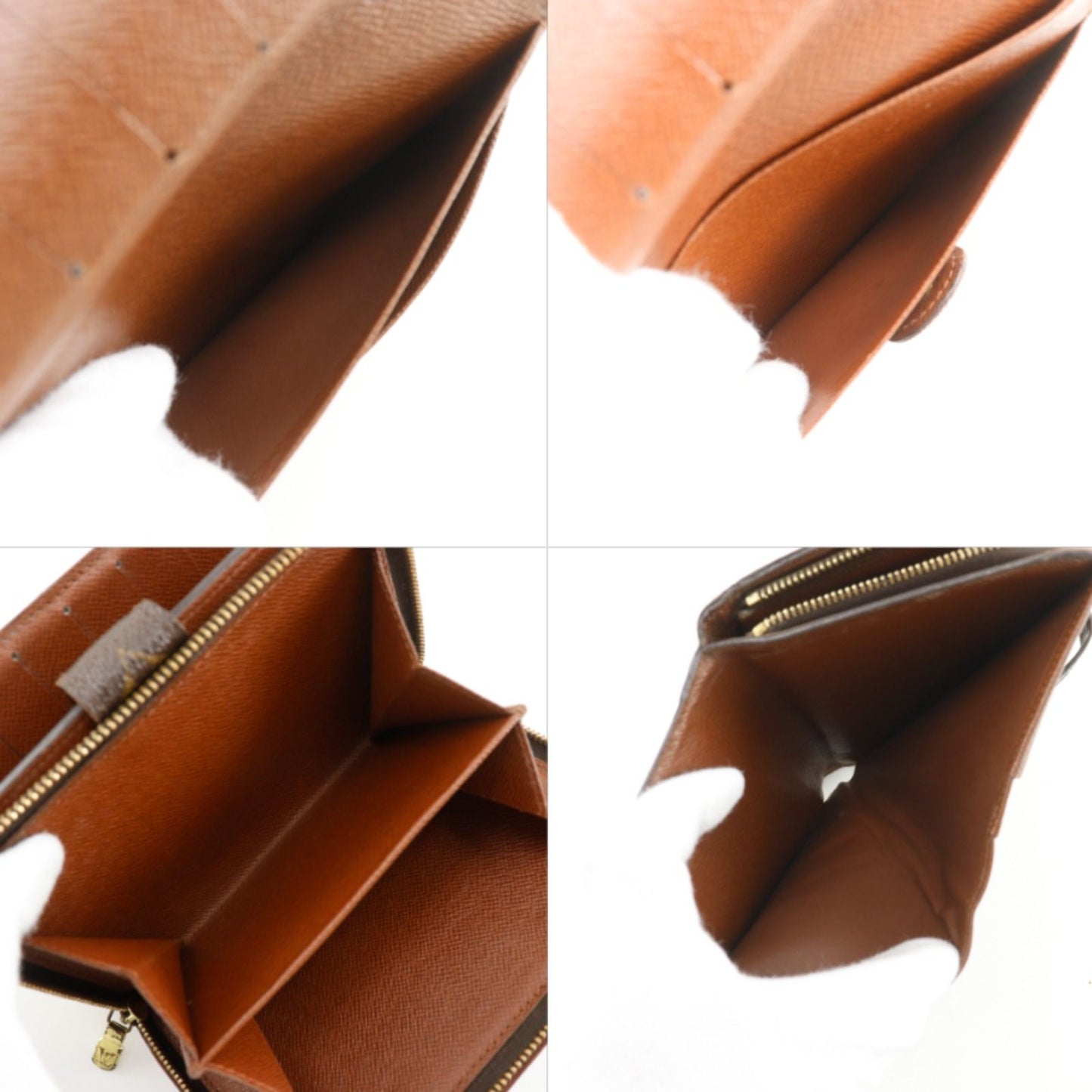 Louis Vuitton Zip Monogram Canvas Brown LadyWallet Wallet — view 7