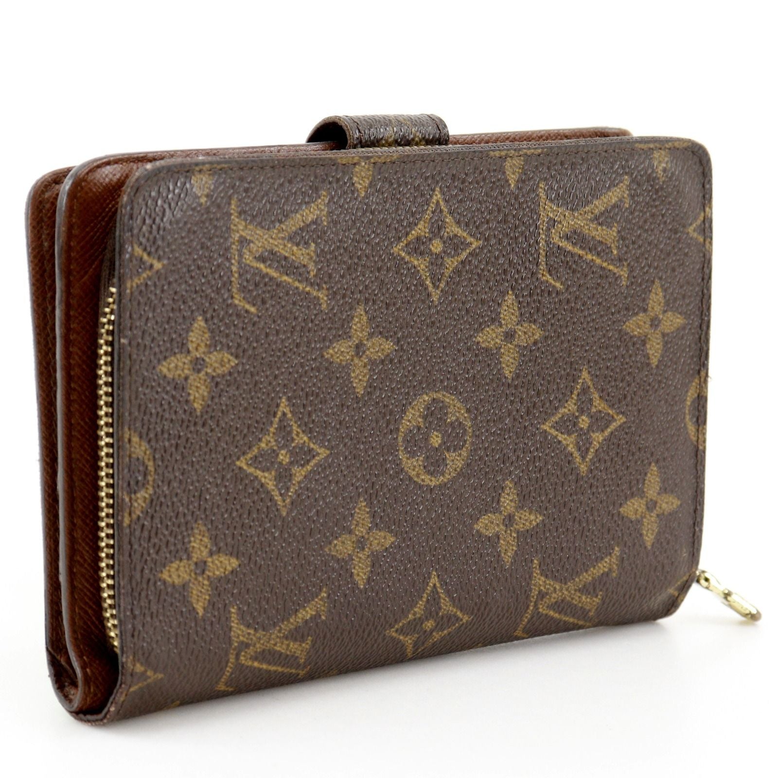 Louis Vuitton Zip Monogram Canvas Brown LadyWallet Wallet — view 3