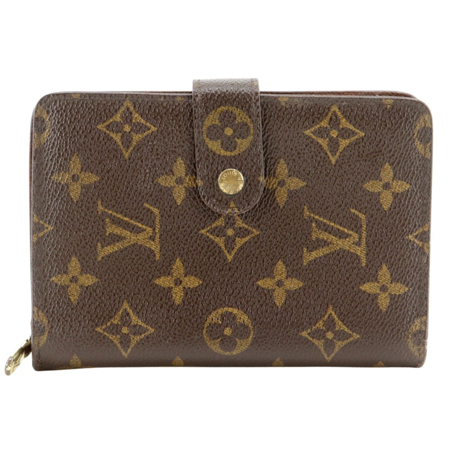 Louis Vuitton Zip Monogram Canvas Brown LadyWallet Wallet