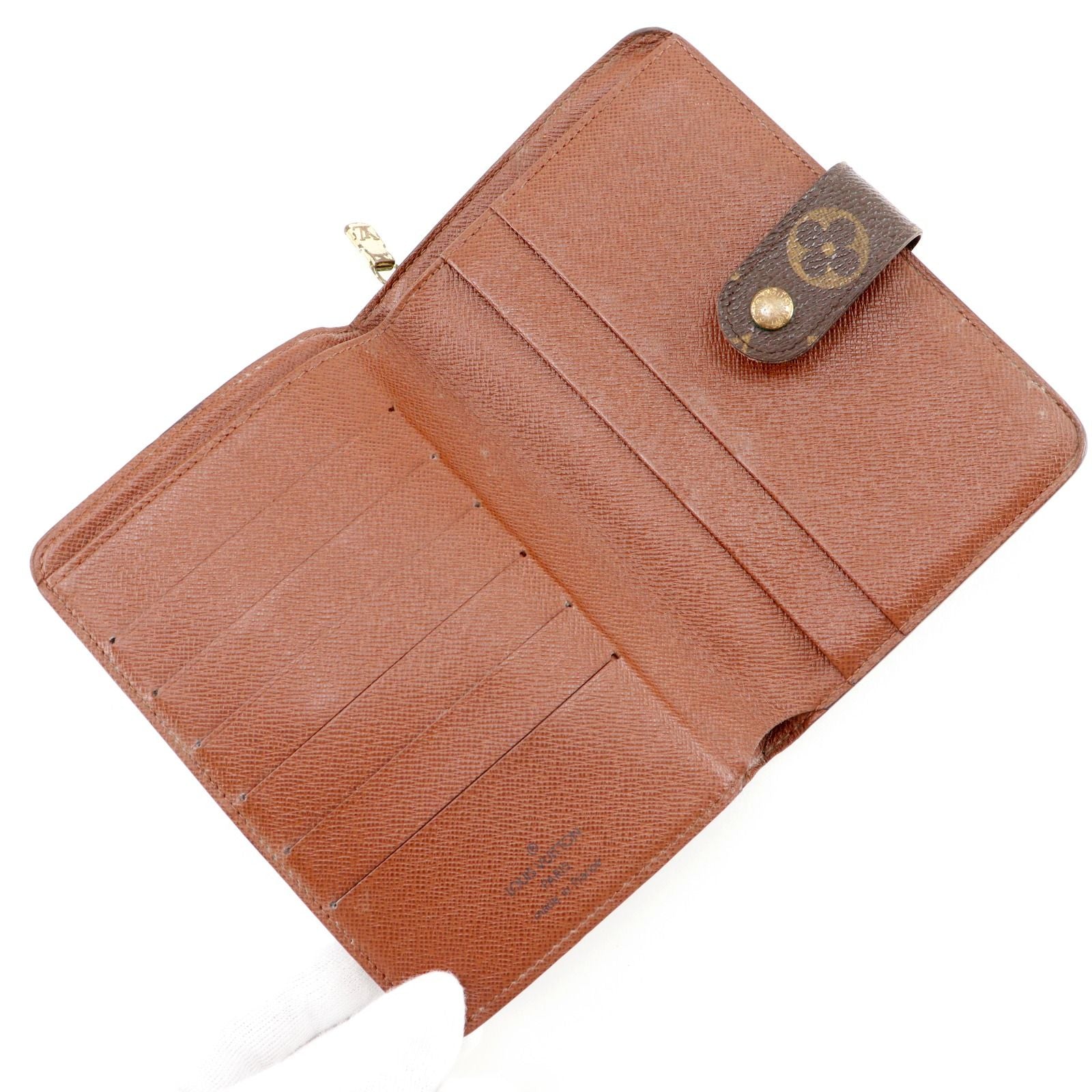 Louis Vuitton Zip Monogram Canvas Brown LadyWallet Wallet — view 5