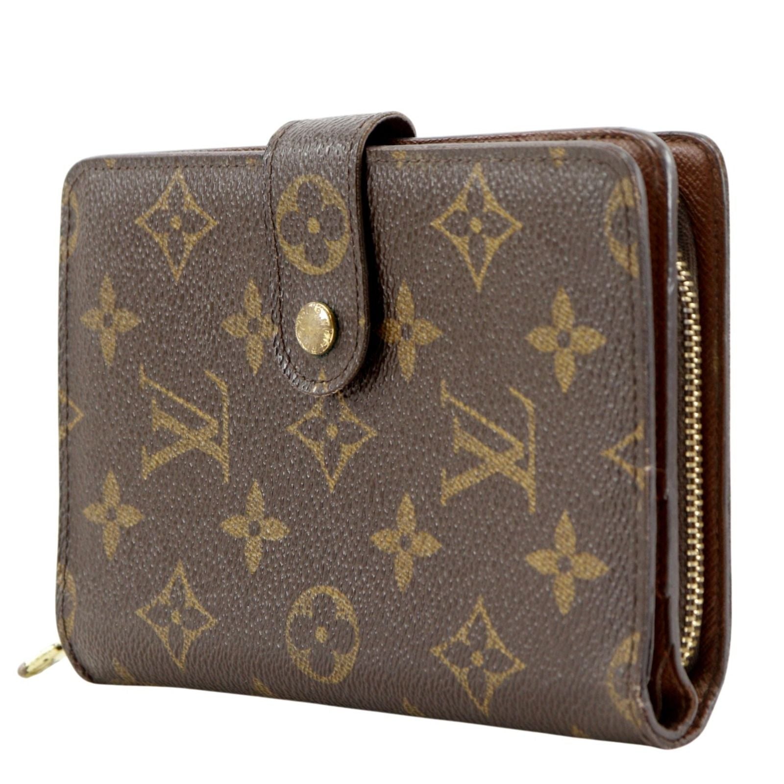 Louis Vuitton Zip Monogram Canvas Brown LadyWallet Wallet — view 2