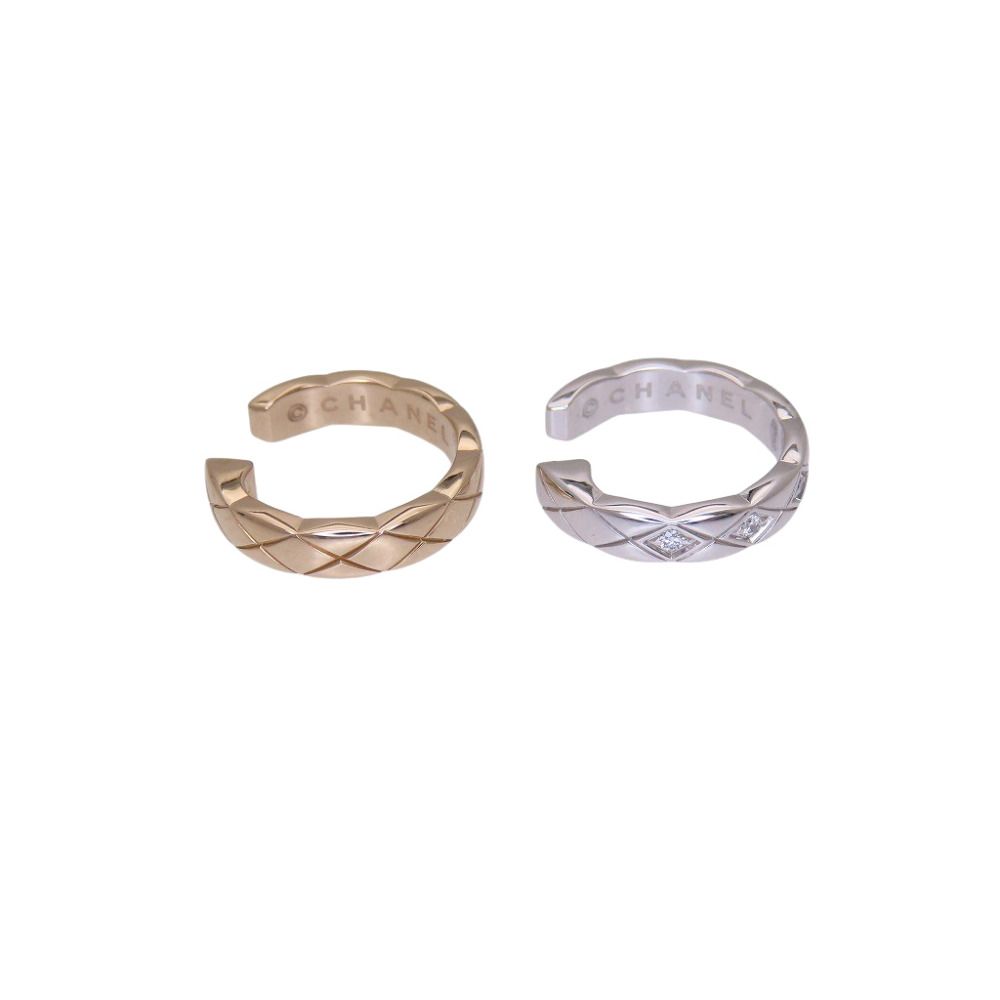 Chanel Diamond Earrings Gold — view 4