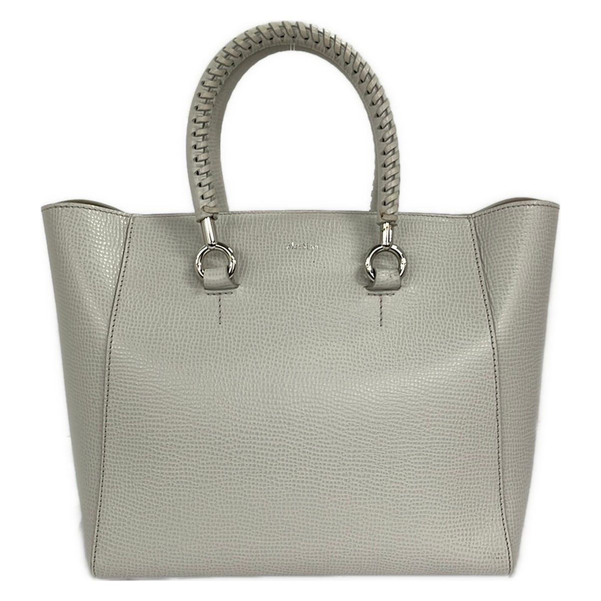 Max Mara Tote Gray Leather
