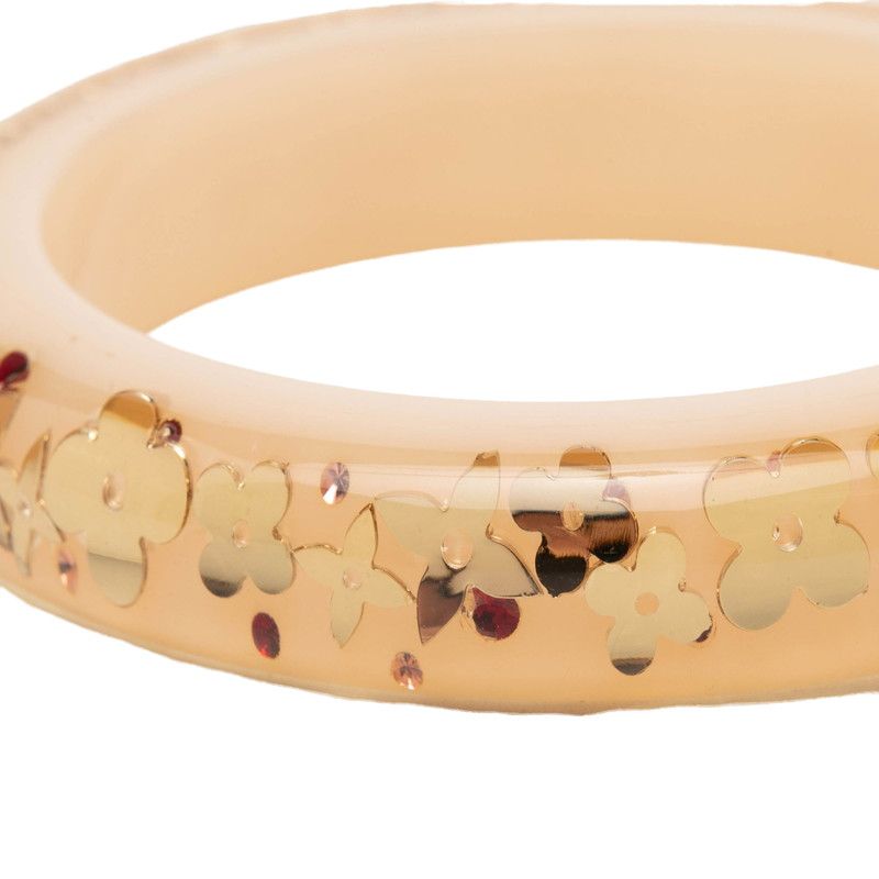 Louis Vuitton Bracelet Jonc Bangle Beige Resin — view 5