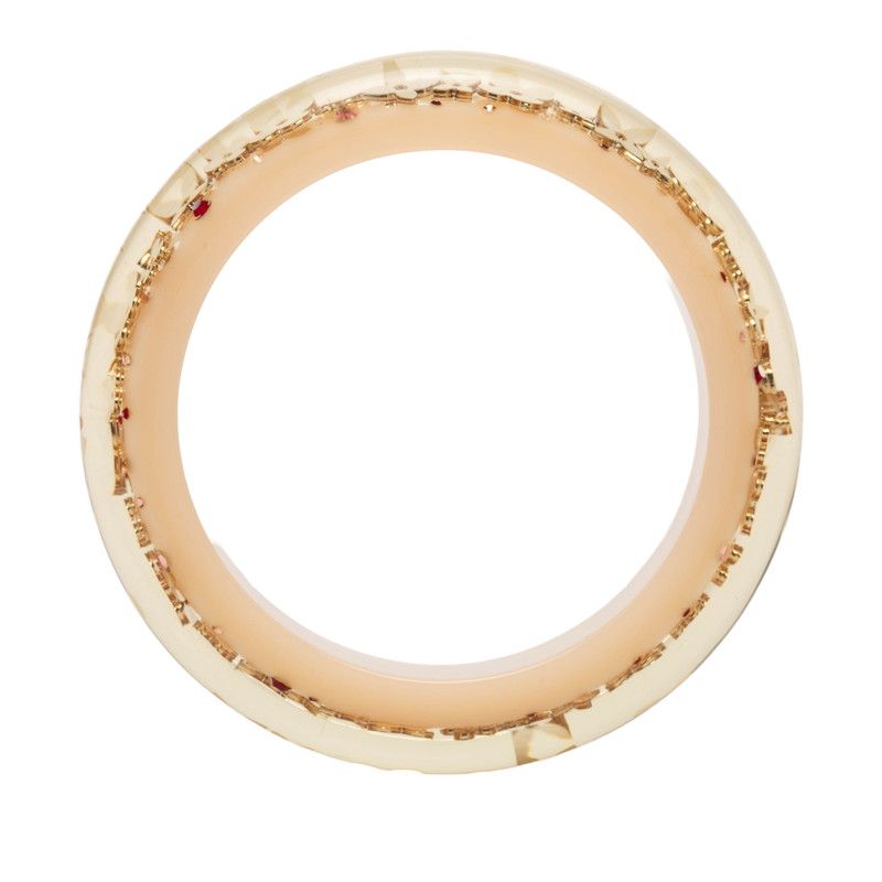 Louis Vuitton Bracelet Jonc Bangle Beige Resin — view 7