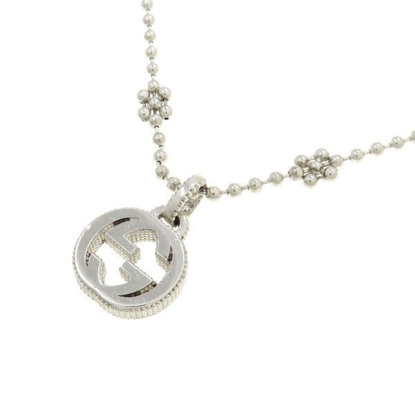 Gucci Interlocking Necklace Silver — view 2