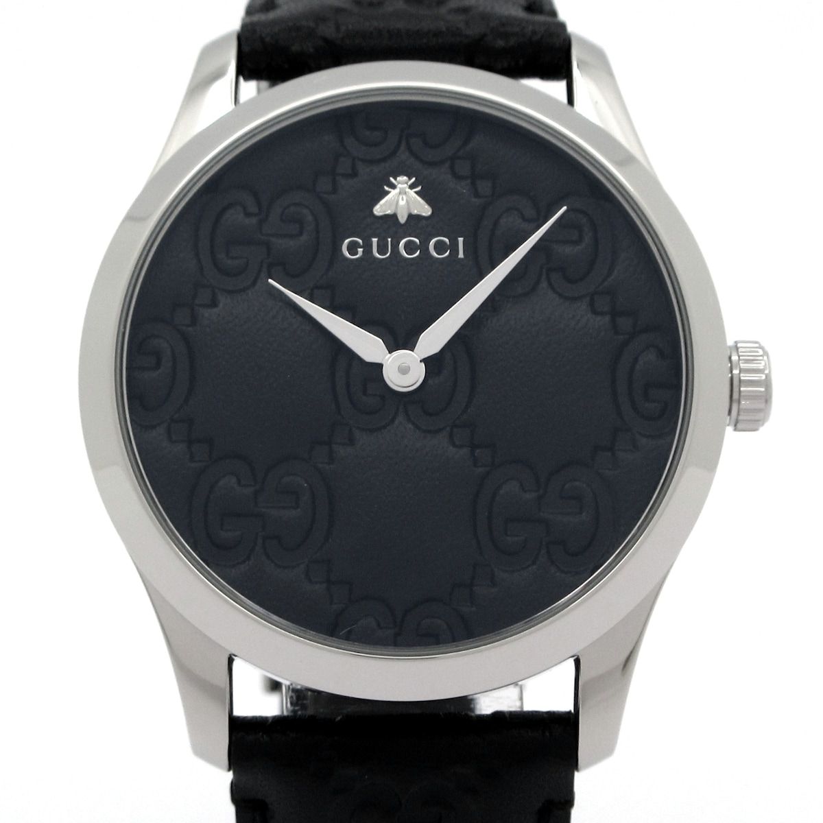 Gucci Watch 126.4 Guccissima Line SS Black
