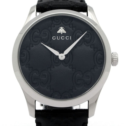 Gucci Watch 126.4 Guccissima Line SS Black