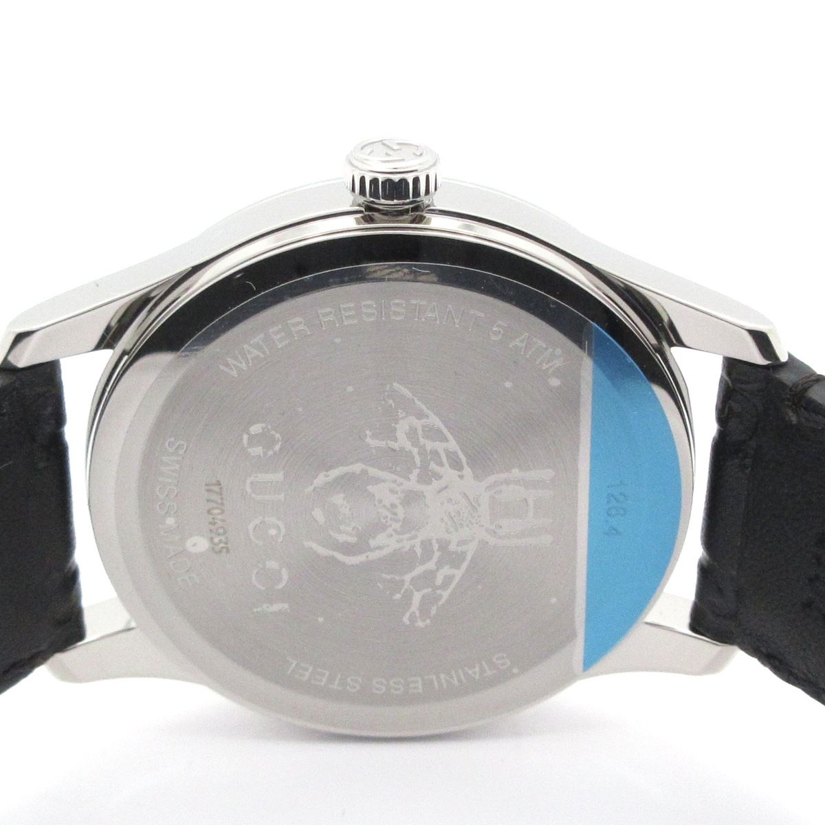 Gucci Watch 126.4 Guccissima Line SS Black — view 3