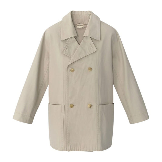 Hermes Martin Margiela Era Trench Coat Cotton Jacket 40 Beige