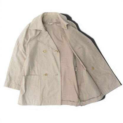 Hermes Martin Margiela Era Trench Coat Cotton Jacket 40 Beige — view 4