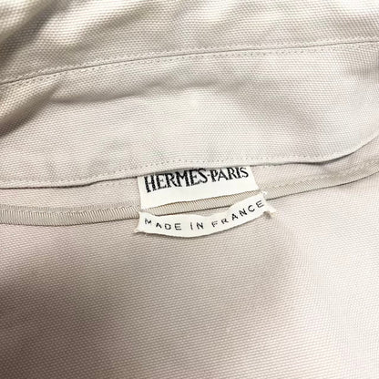 Hermes Martin Margiela Era Trench Coat Cotton Jacket 40 Beige — view 9