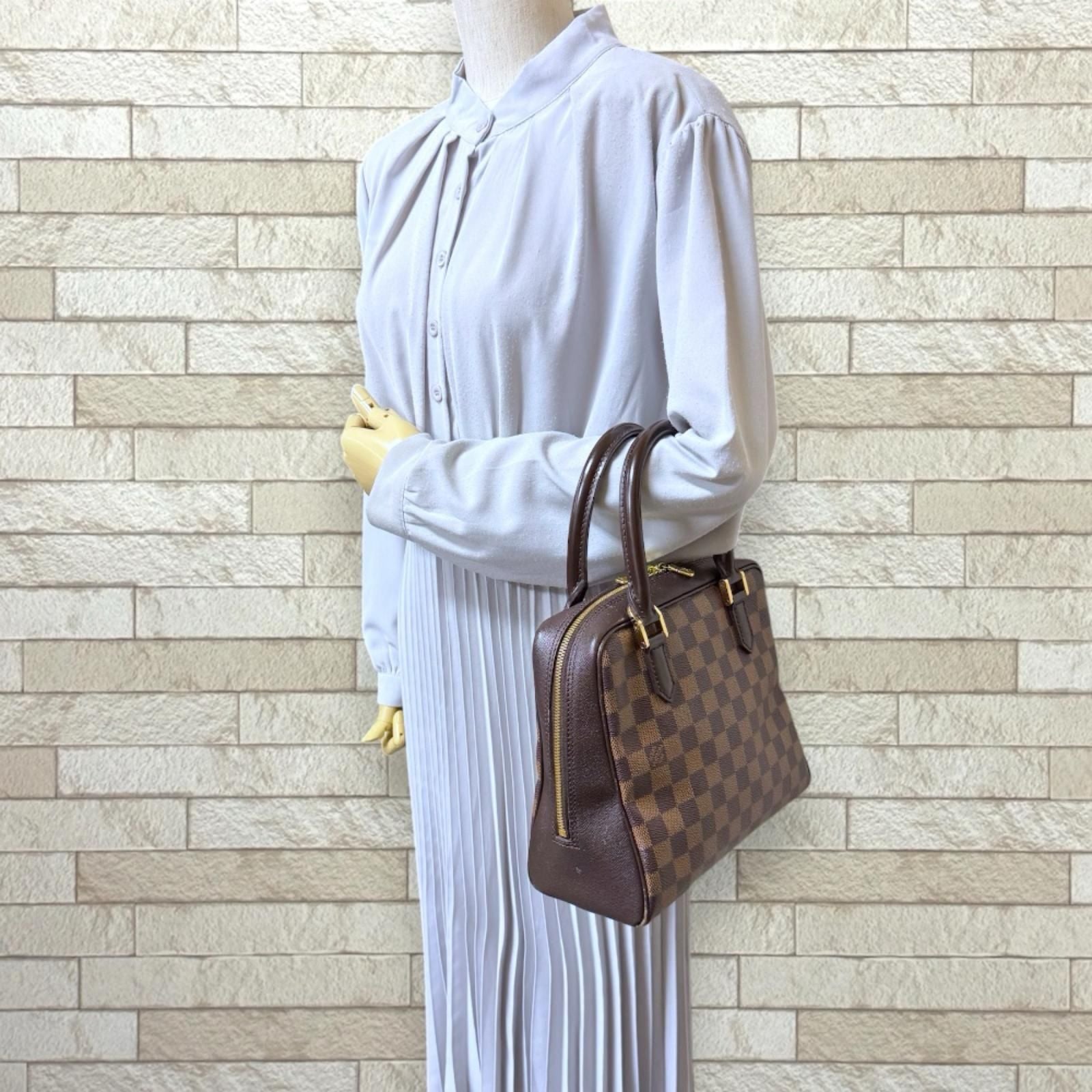 Louis Vuitton Brera Damier Handbag Canvas Brown — view 2