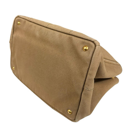Prada Canapa Tote Shoulder Bag Canvas Brown — view 6