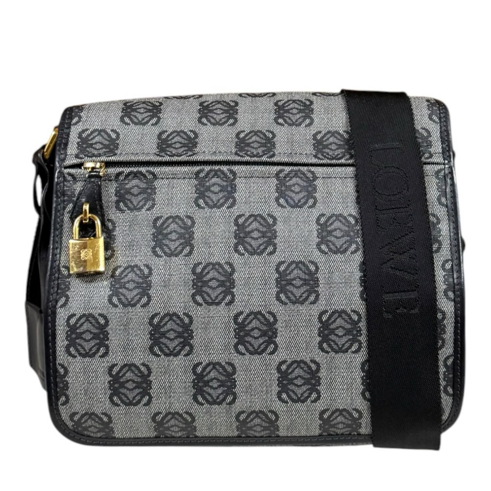 Loewe Anagram Shoulder Bag Gray