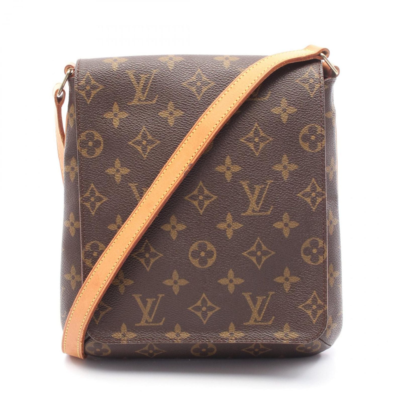 Louis Vuitton Shoulder Bag Musette Salsa Short Strap Canvas Leather
