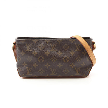 Louis Vuitton Shoulder Bag Trotteur Canvas Leather