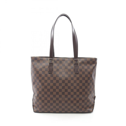 Louis Vuitton Tote Cabas Mezzo Canvas Leather
