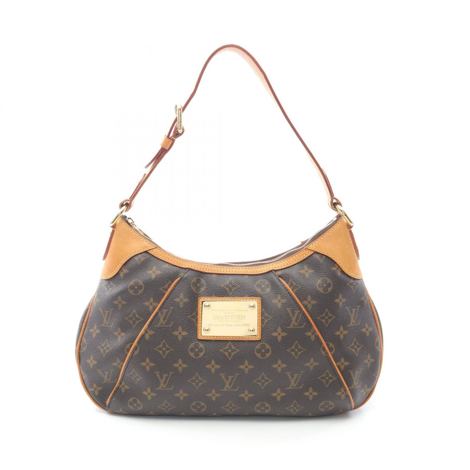 Louis Vuitton Shoulder Bag Thames GM Canvas Leather