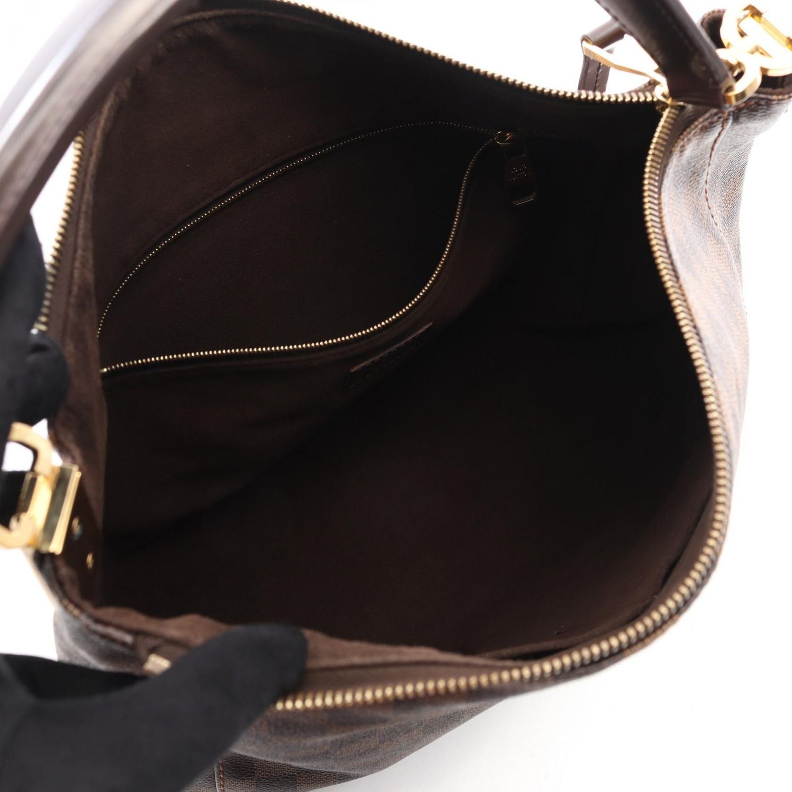 Louis Vuitton Shoulder Bag Portobello PM Canvas Leather — view 3