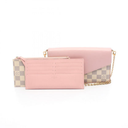 Louis Vuitton Shoulder Bag Pochette Felicie Odroze Canvas Leather — view 6