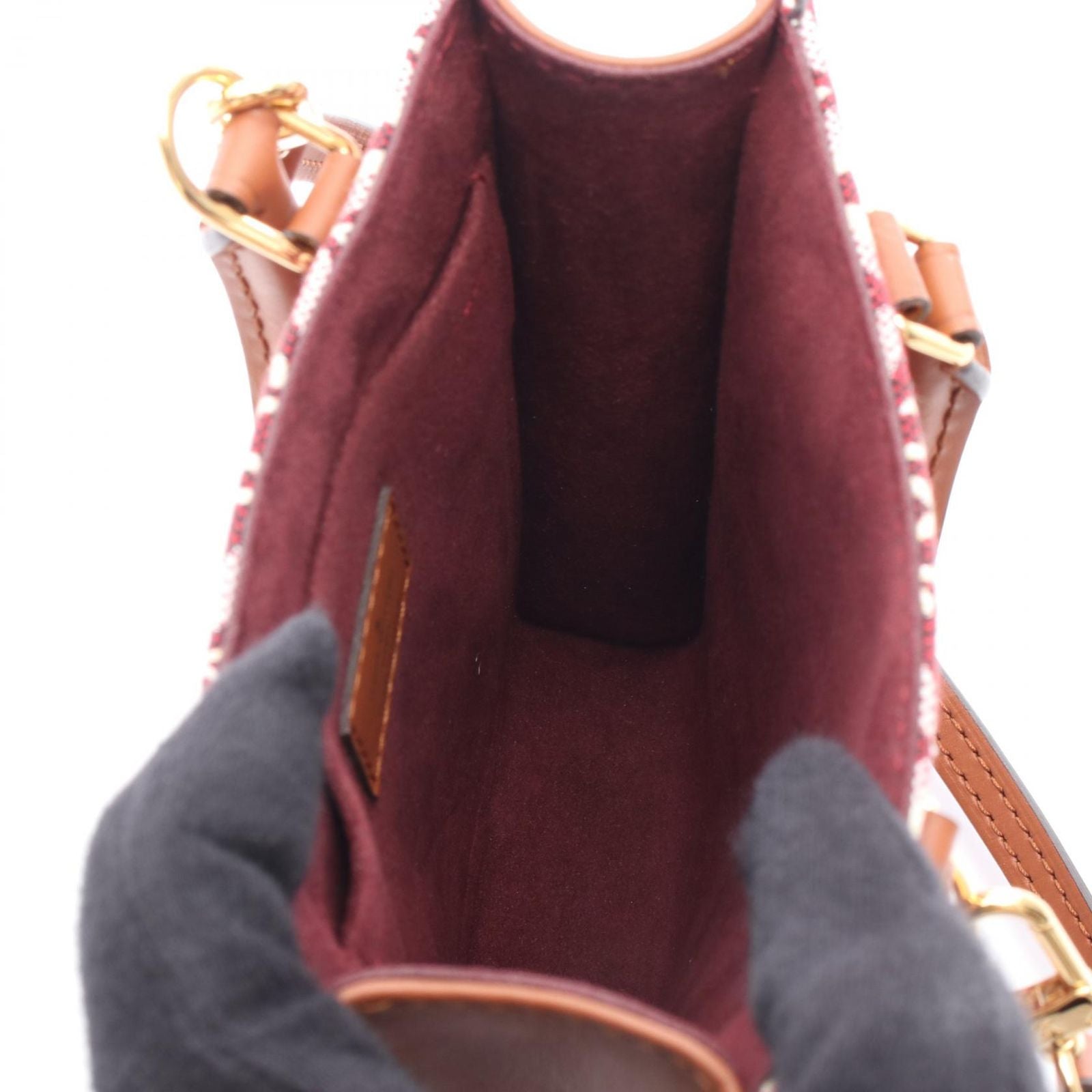 Louis Vuitton Handbag Sac Plat Monogram Jacquard Since Canvas Leather Petite — view 3