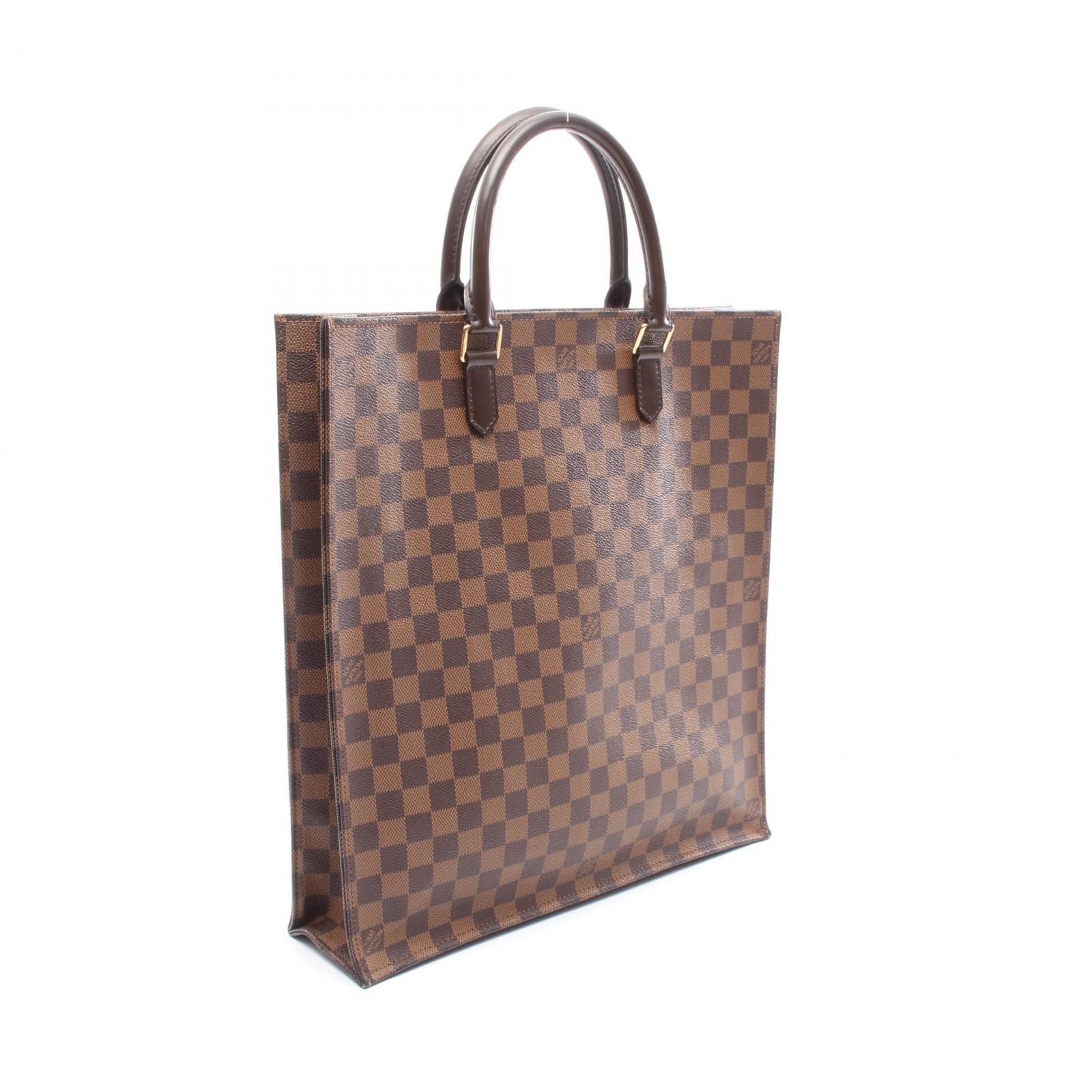 Louis Vuitton Tote Sac Plat Canvas Leather Sac Pla — view 2