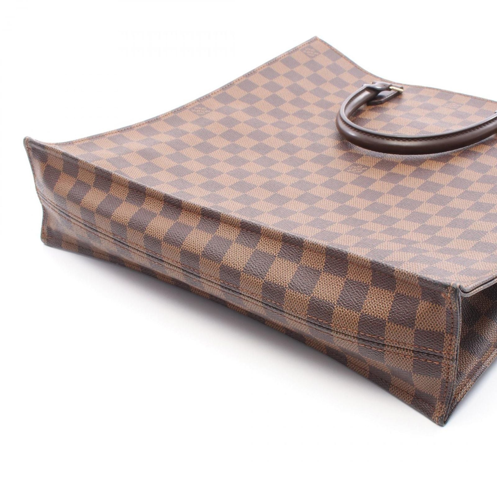 Louis Vuitton Tote Sac Plat Canvas Leather Sac Pla — view 6
