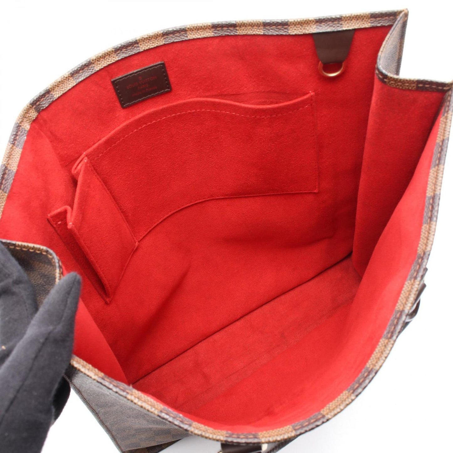 Louis Vuitton Tote Sac Plat Canvas Leather Sac Pla — view 3