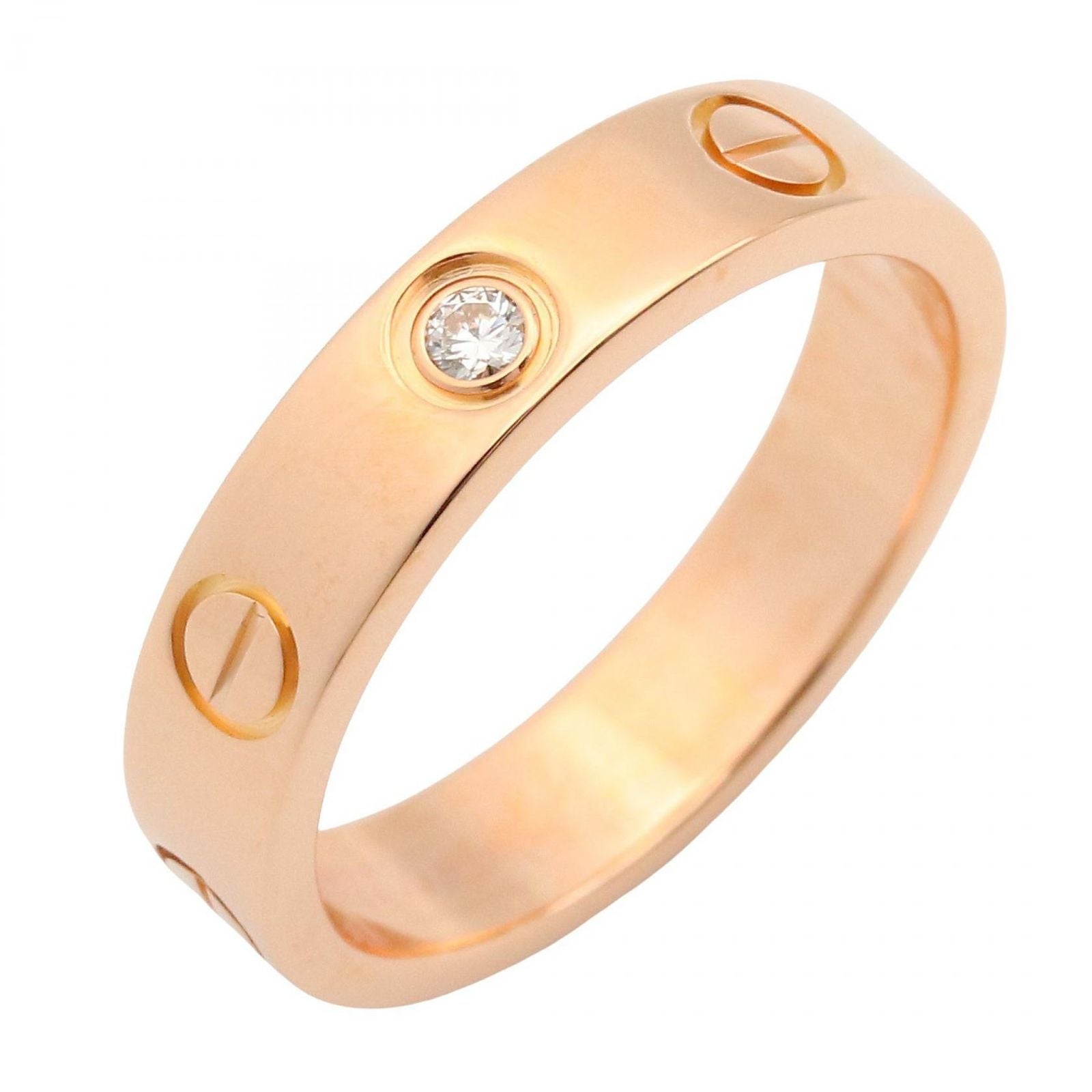 Cartier Ring Mini Love 18k Pink Gold Diamond