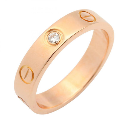 Cartier Ring Mini Love 18k Pink Gold Diamond